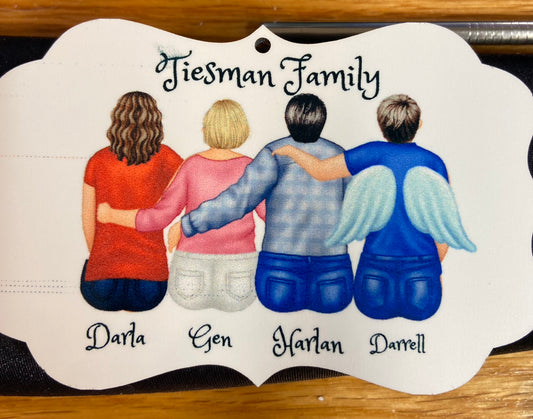 Personalized family ornament