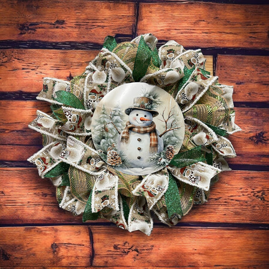 Snowman Wreath